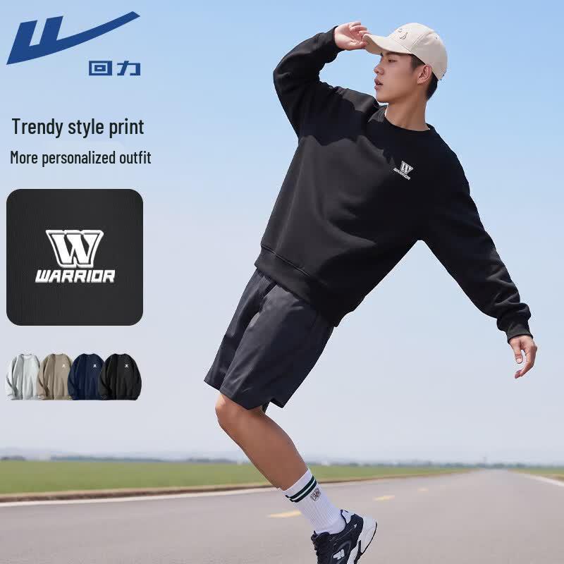 Унисекс толстовка с принтом букв Warrior XL