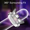 Pineapple-Textured Delay Ring Male Endurance Pleasure Enhancer with Dual Stimulation Transparent Reusable Discreet Couples Toy for