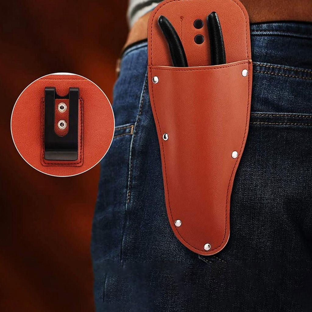 Gardening Scissors Bag Pruning Scissor Case Leather /canvas Sheath Holster Cowhide Pruner Tool Bag For Pliers Pruning Shears