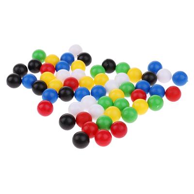60 palline da 1 cm di diametro per il gioco in legno di collegamento a quattro in linea