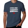 Shiva Streifen T-Shirt Moderner Druck Lässiges T-Shirt