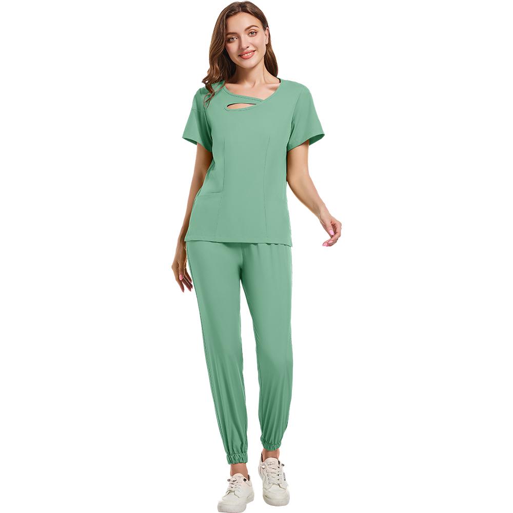 Multicolor Clinical Scrubs Set Uniforms Beautician Lab Workwear Pocket Medical Nurse Nursing Uniforms Vet Work Clothes