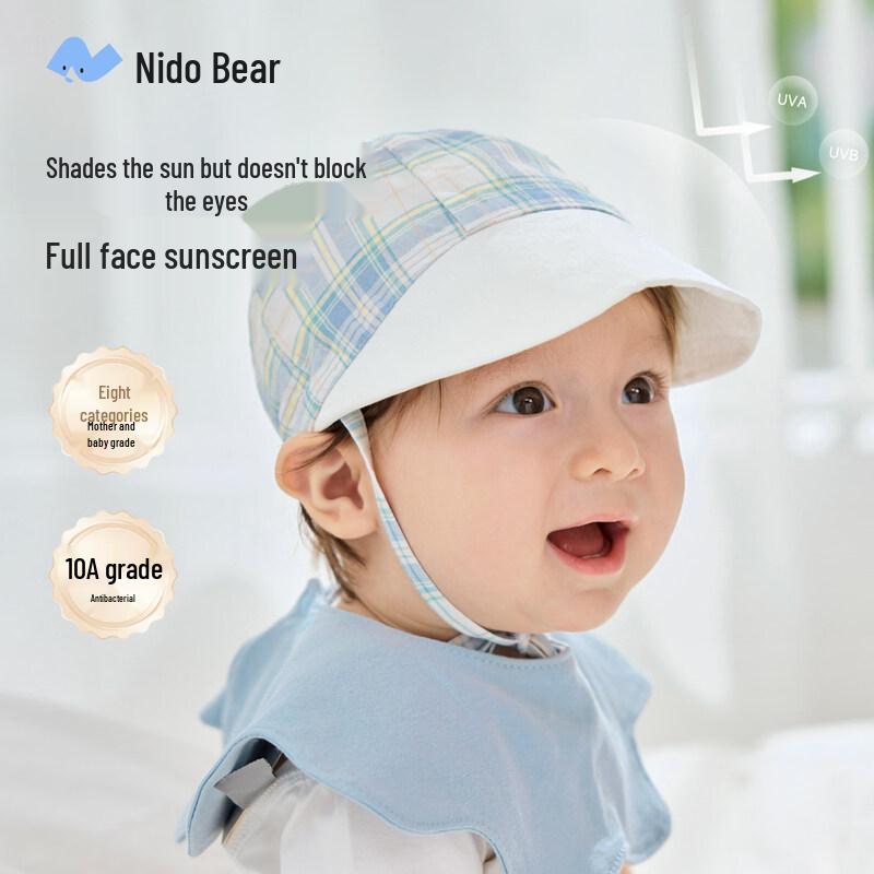 

Nidoxiong UPF50+ Breathable Cotton Linen Baby Sun Hat M (9-18 Months, 46cm)