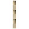 Bookshelf Room Divider Sonoma Oak 80 x 24 x 192 cm Engineered Wood