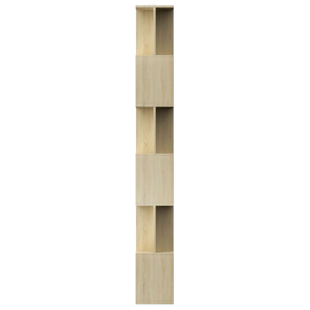 Bookshelf Room Divider Sonoma Oak 80 x 24 x 192 cm Engineered Wood