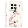 Peach Butterfly Phone Case For Oneplus 13 13R 12 12R 11 11R 10 10R 10T 9R 9RT 9 8T 8 7 7T Pro 5G Liquid Silicone Cover