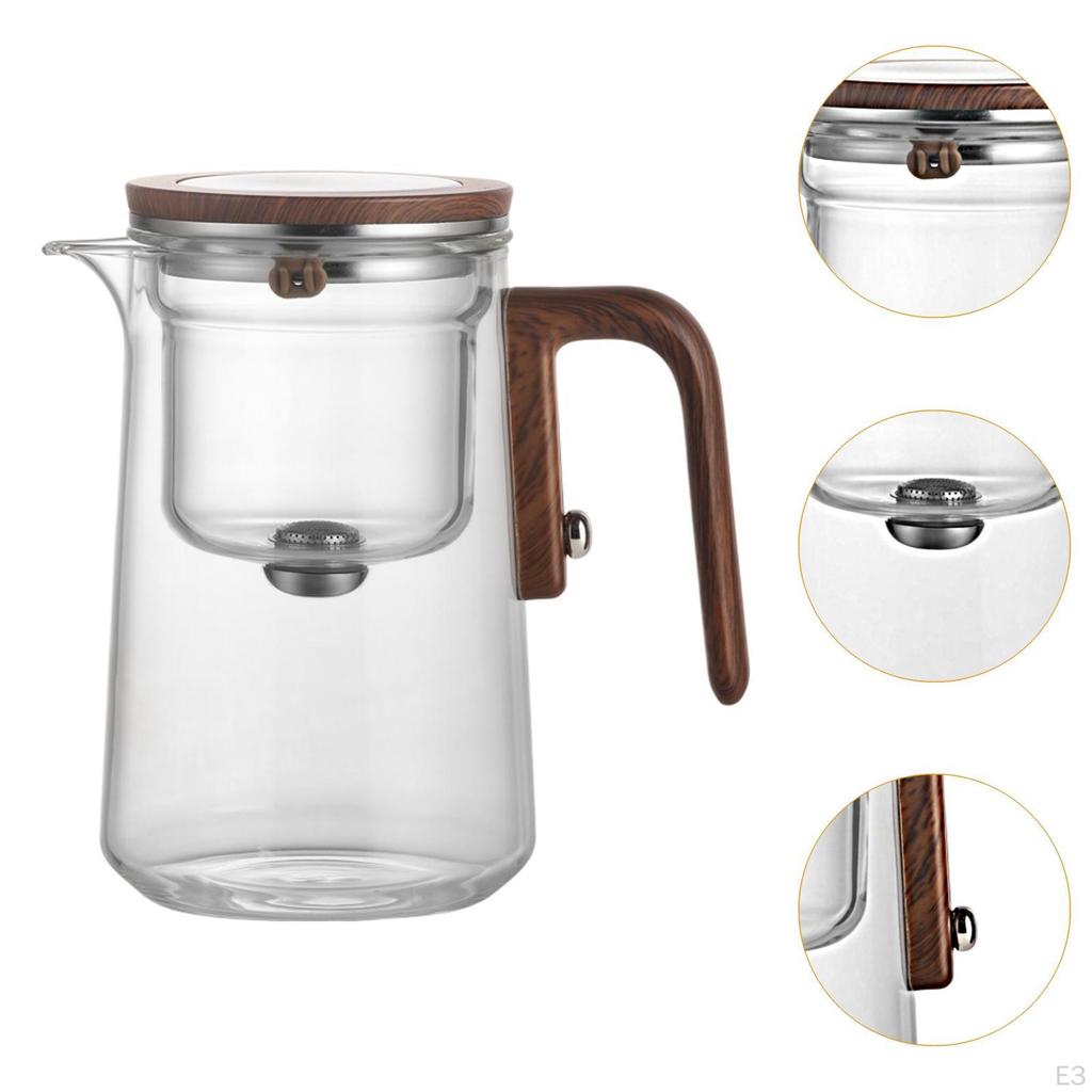 Clear Teapot with Infuser for Loose Tea, Kettle Home And Office