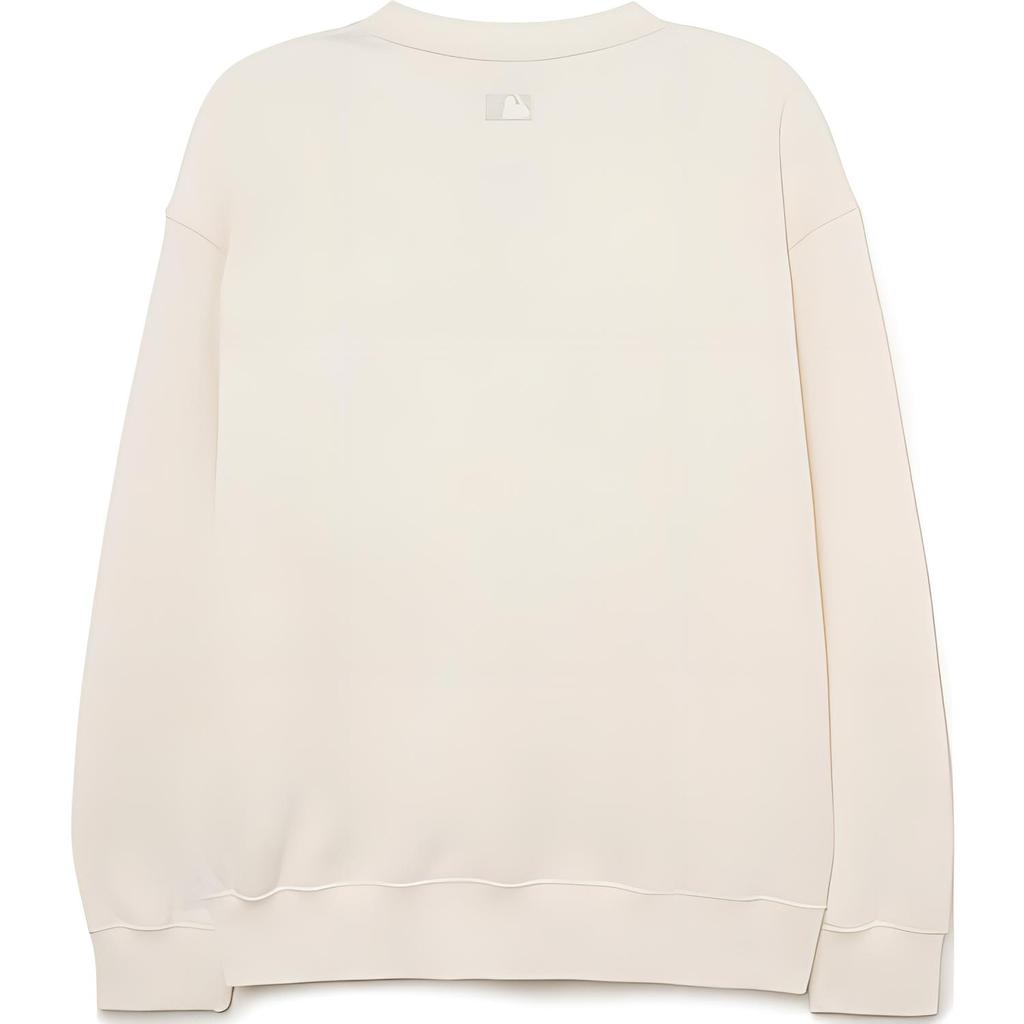 New MLB LIKE Series New York Yankees Sweatshirt Unisex Cream 3AMTL1034-50CRS