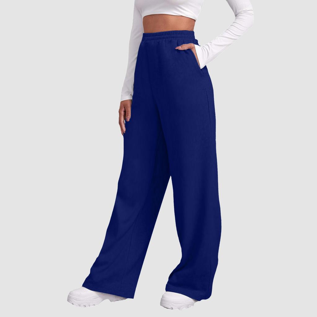 Baggy Womens Pants Women Fleece Lined Sweatpants Wide Straight Leg Pants Bottom Sweatpants Joggers Pants