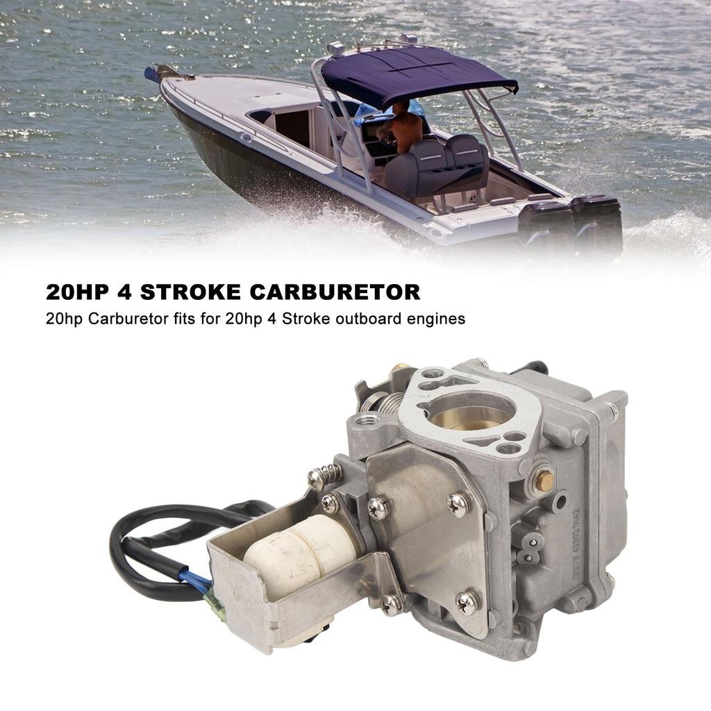 20HP Carburetor for 20HP 4 Stroke Outboard Boat Motors 6AH 14301 00 6AH 14301 01