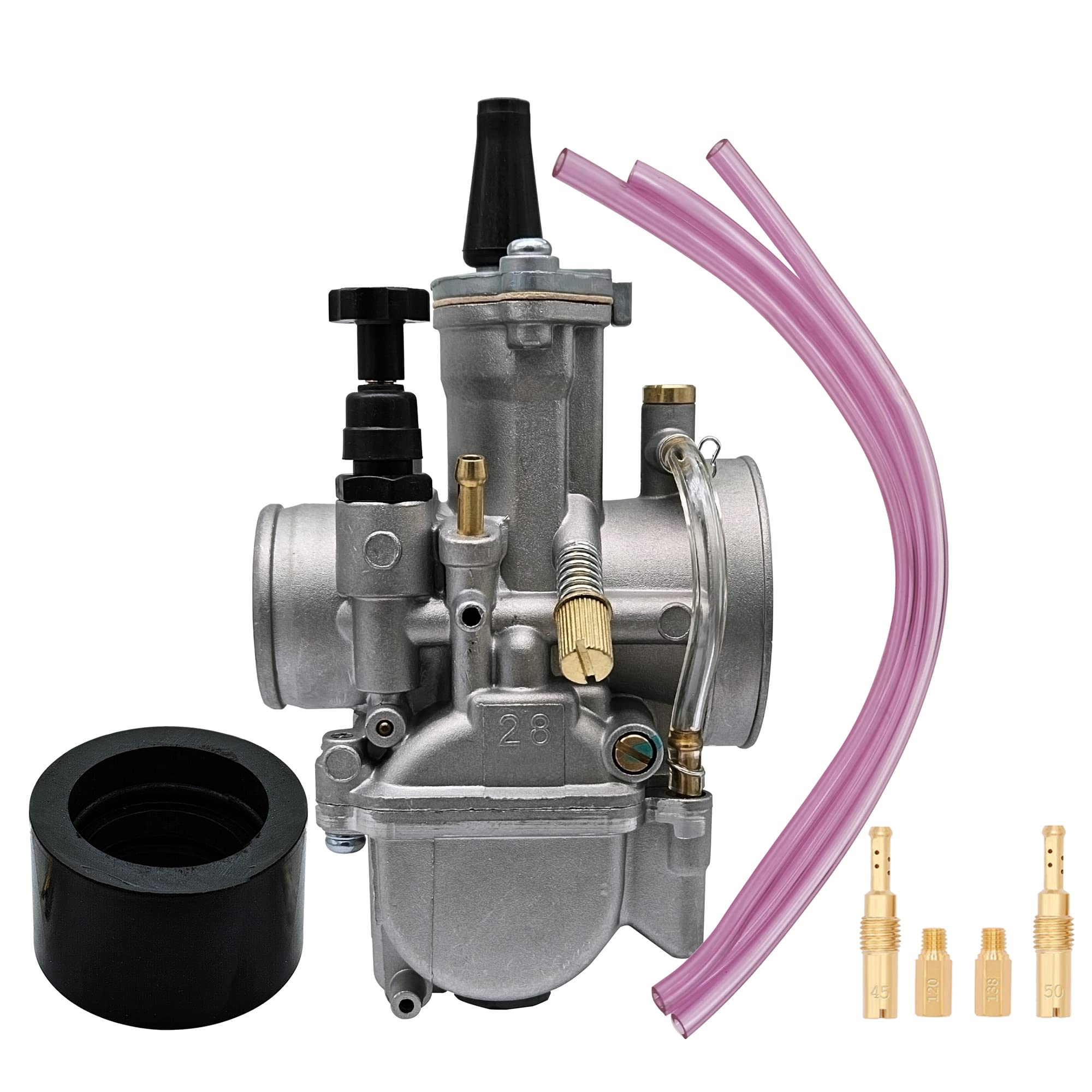 

leihuo Универсальный карбюратор PWK 28 мм с мощностным жиклером для гоночных и скутеров 75-250 куб.см, автомобили, внедорожники, квадроциклы,