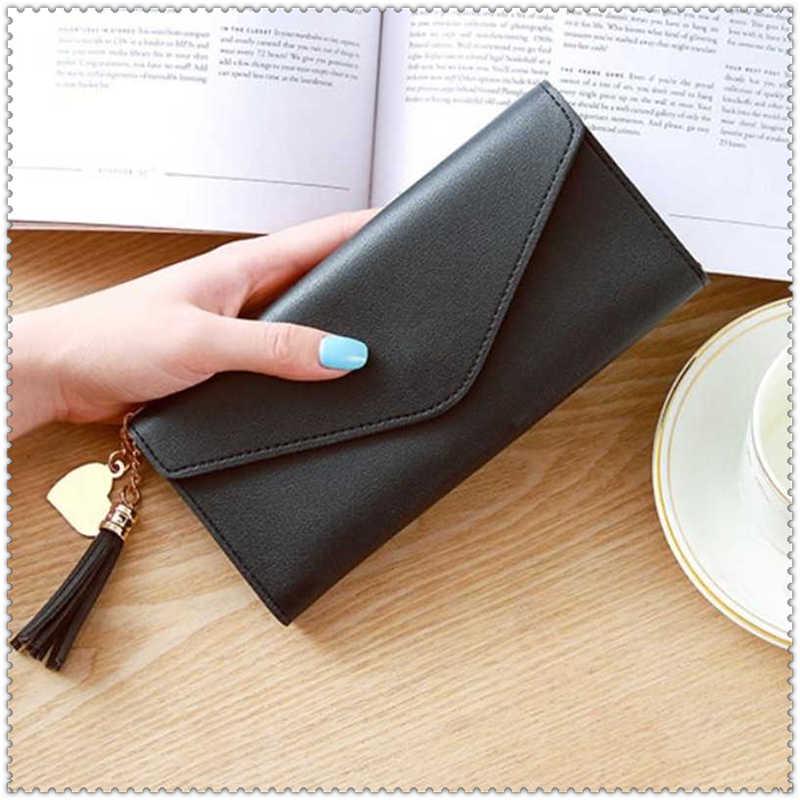 Long Women Wallets PU Leather Women's Purse Party Clutch Female Card Holde