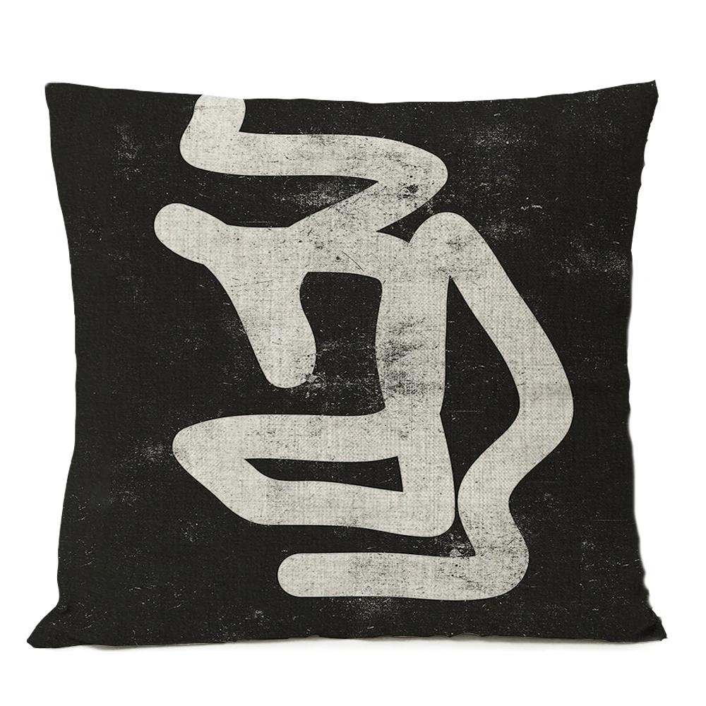 Boho Bohemia Geometric Floral Pillow Cover Leaves Cushion Sun Moon Throw Linen Pillowcase Home Decorative Decor Sofa Cushions