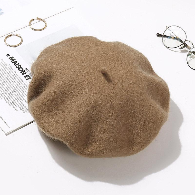 Women's Retro Wool Beret - Autumn/Winter Korean Style Pumpkin Painter Hat