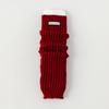 Women's Autumn and Winter Spring Red Warm Knit Flanging Leg Warmers Leg Jackets Pile Socks