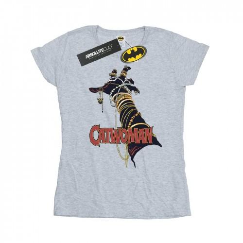 

DC Comics Womens/Ladies Batman Catwoman Friday Cotton T-Shirt XXL білий