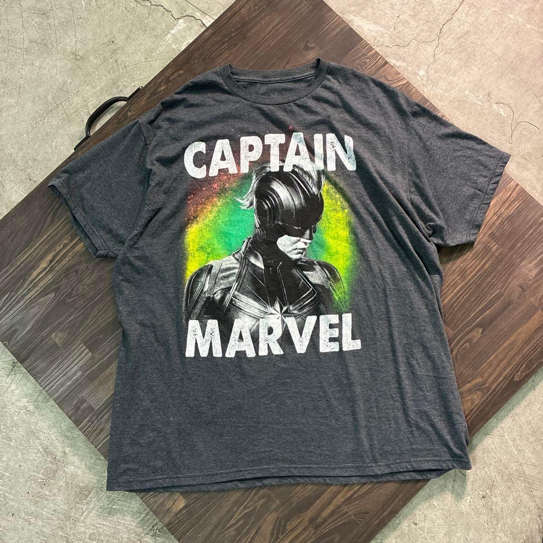 

[USED] 7TSM2MARVELT CAPTAIN shirt, size 3L, gray, used