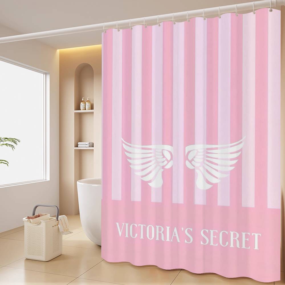 

V-Victorias-Fashion-S-Secret Белая Шторка для Душа, Декоративная Шторка для Ванной, Водонепроницаемая Шторка для Душа с Крючками 90x180cm