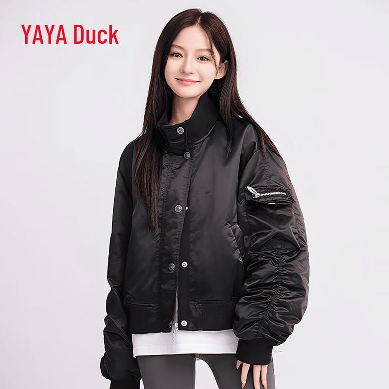 

Женский пуховик Yaya с высоким воротником, короткий, ветрозащитный L