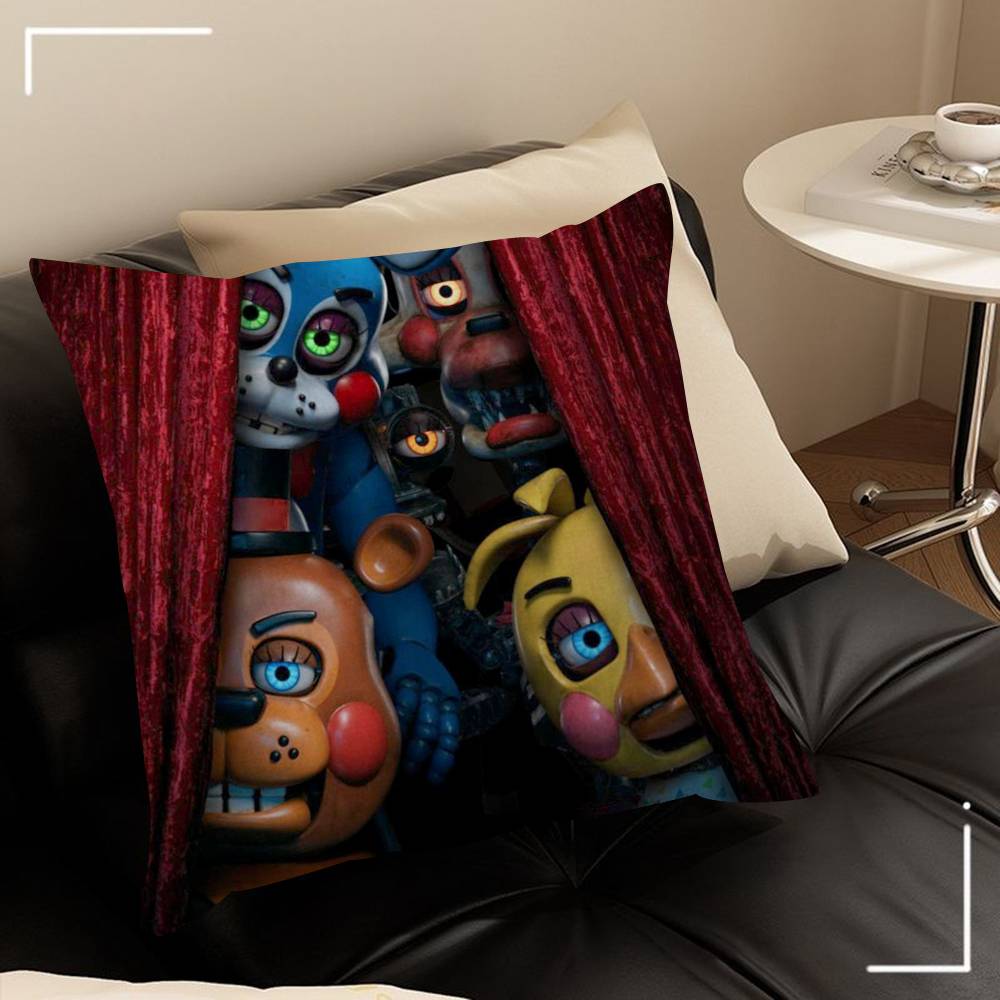 Movie Five N-Nights Game At F-Freddys    Cushion Cover Car Throw Pillow Case For Sofa Car Christmas Gift 40x40cm 45x45cm