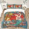 3pcs Disney Princess Ariel Mermaid Sea Life Friends Print Cover Set Ultra Soft, Breathable, and Comfortable Bedding with Stylish Design for Bedro