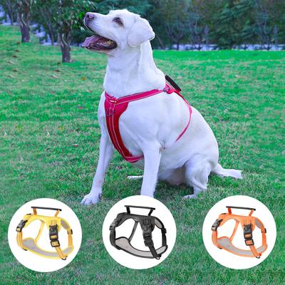 Large and Medium-sized New Dog Harness Traction Rope Dog Harness Dog Leash Dog Belt Reflective Retractable Solid Four Seasons