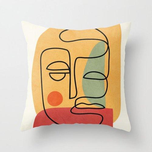 Nordic New Abstract Pillowcase Geometric Pattern Living Room Sofa Cushion Cover Home Decoration