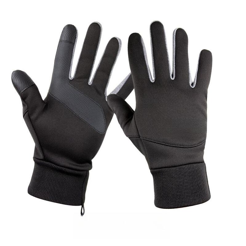 

Теплые перчатки для мужчин и женщин на зиму Сенсорный экран Плюс бархат Утолщенные Морозостойкие Водонепроницаемые Электровелосипед Мотоцикл L чёрный