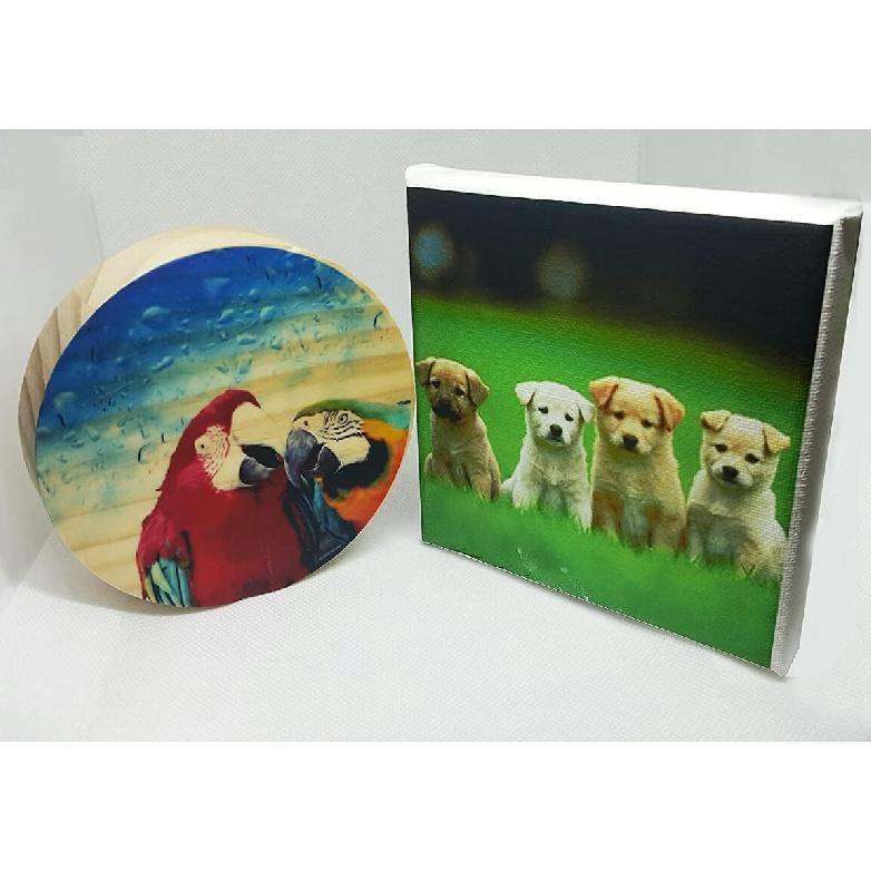 [Incal] Dry Rub-off Decal Film for Inkjet Printer : 5 Sets, A4(8.27 inx11.7 in) Premium Printable Dry Transfer film, DIY Hobby craft