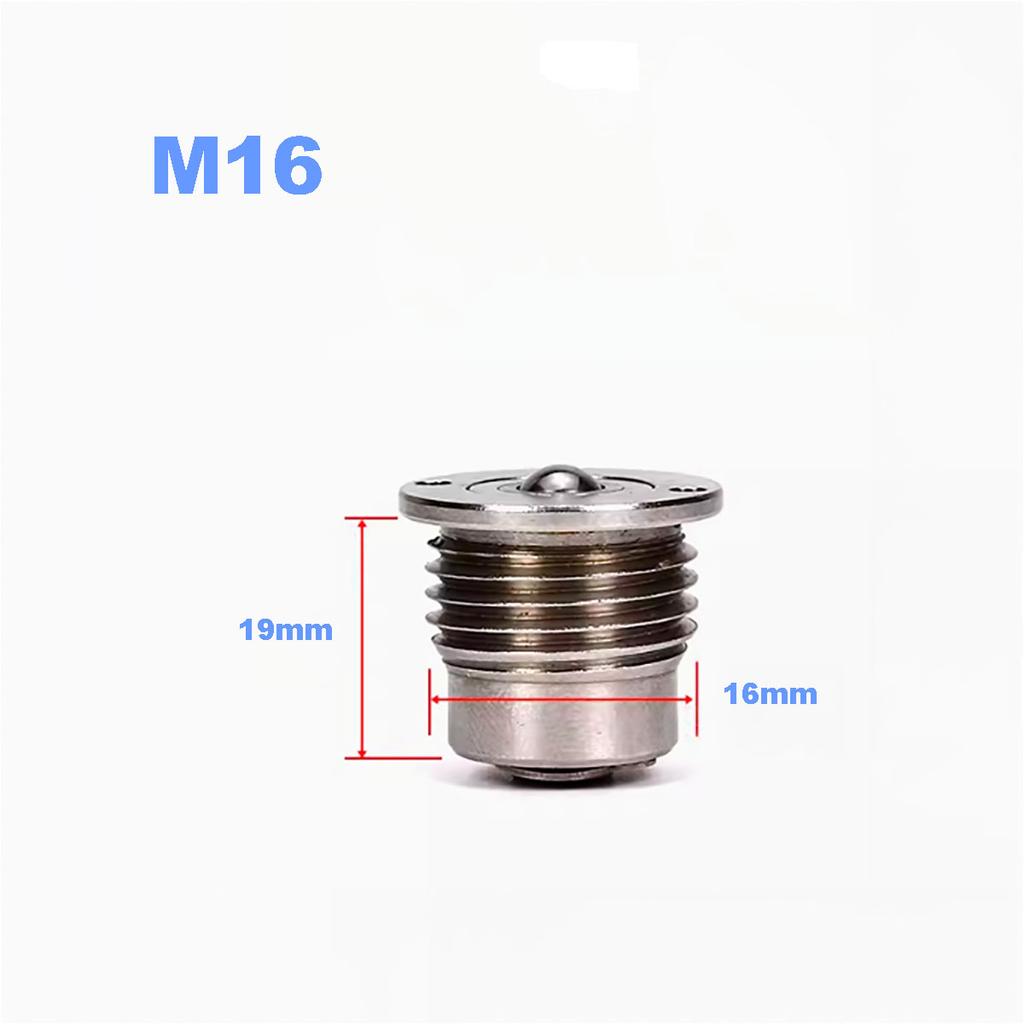 Steel Ball Roller with Spring Telescopic Fine Thread Universal Joint Ball Head for Industrial Machinery M16/M20/M24