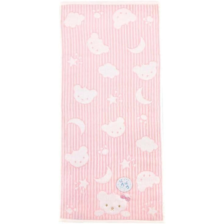 Hayashi Face Towel Approx. 34 x 80cm School Bear Pink FO490502