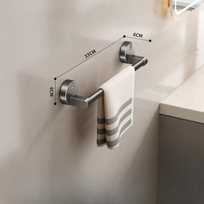 Suction Cup Towel Rack, Bathroom Bathroom Towel Holder, Wall-mounted Towel Holder for Bathroom, Towel Hanging Shelf