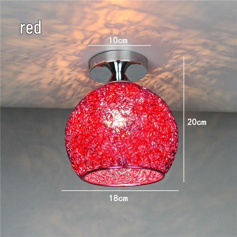 Colorful Nordic LED Ceiling Light for Bedroom, Balcony, or Aisle
