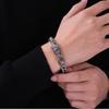 Pulsera de Hombre con Cabeza de Lobo Oscuro Estilo Europeo Americano Vintage Punk Moda Joyería Versátil Venta al por Mayor