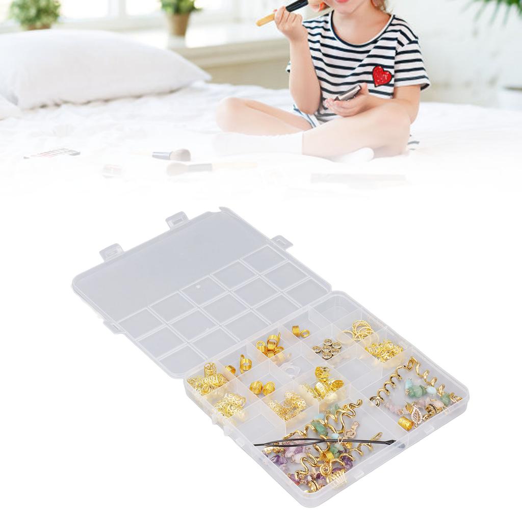 82pcs Hair Dreadlocks Rings Hair Braid Clips Alloy Braided Hair Accessory Set for Weddings Birthday