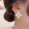 Women Retro Drip Glaze Red Flower Earrings Women for Delicate Earrings Luxury Couple Engagement Jewelry Gift