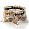 Bohemian bracelet creative tassel multi-layer beaded bracelet