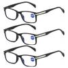 3PCS New Anti Blue Light Presbyopia Glasses Business Lightweight Reading Presbyopia Glasses +100 To +600