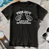 THIS GUY LOVES SPOONING T-SHIRT - Spoons Silly Funny Cute Boyfriend Hugs Husband Unisex T-Shirt