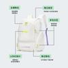Li Ning Polyester Backpack Regular Unisex White ABSW233-2