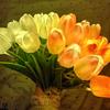 15Pcs LED Adjustable Tulip Lamp Night Simulation Flower Atmosphere Desk Light Room Table Decoration Lamp Gift for Girl friend
