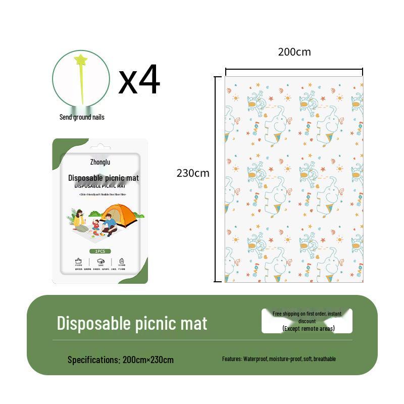 Juego de Cama Desechable de 4 Piezas con Estampado de Viaje de Ciervos: Funda Nórdica, Funda de Almohada, A Prueba de Suciedad, Agradable para la Piel para Hoteles.