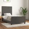 VidaXL Bed Frame with Headboard Dark Grey 80x200 Cm Velvet3125600
