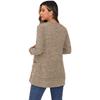 Autumn and Winter Solid Color Loose Long Sleeve Pocket Cardigan Jacket Women's New Style