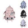 Bow Girls School Backpack With Nylon Material And Laptop Pocket For Elementary And Middle School Students