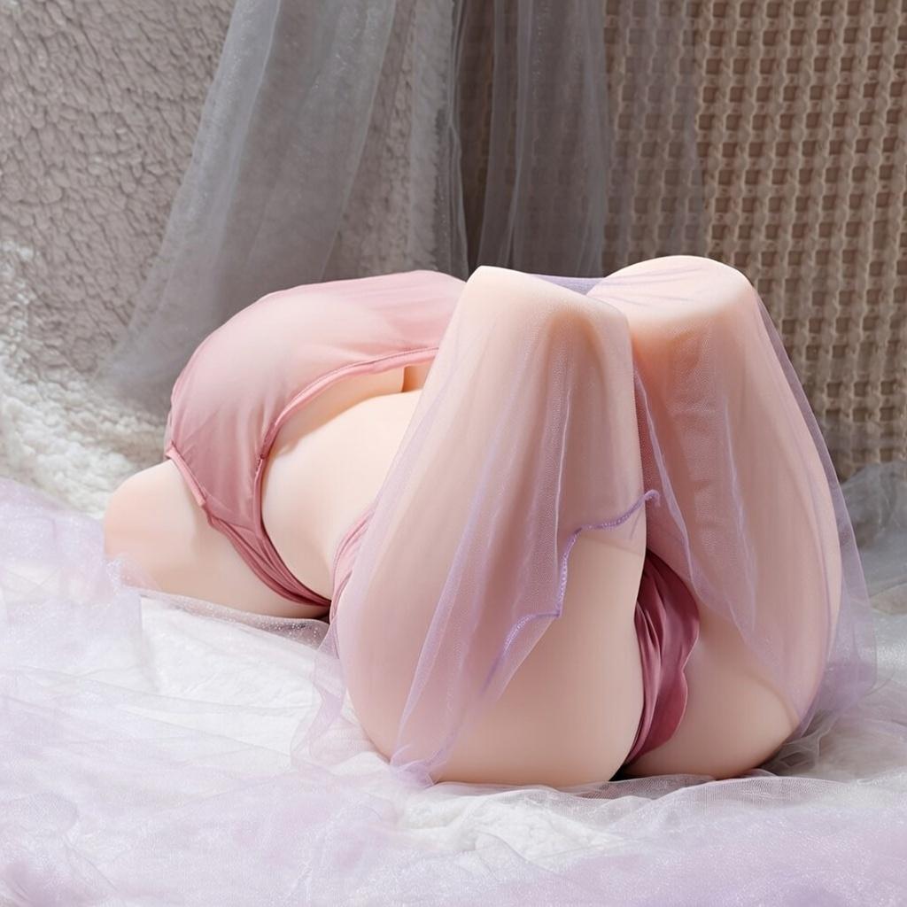 Echte Größe Sexpuppe und TPE-Masturbatoren für Männer Doppelkanäle Anus Männlicher Masturbator Halbkörper Künstliche Vagina