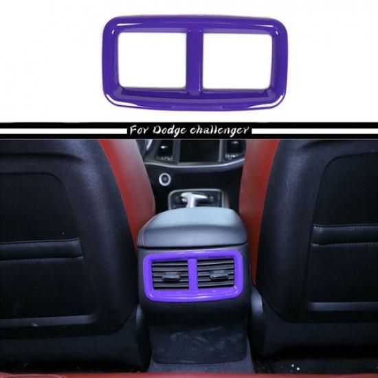 Rear Air Conditioner Outlet Vent Trim Ring Frame For Dodge Challenger 15+ Purple