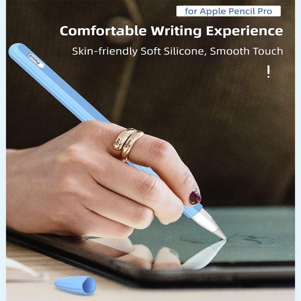 Custodia in Silicone per Matita Tablet Antiurto Antiscivolo Custodia per Stylus Ergonomica Colorata Copri Penna Touch Screen per Apple Pencil Pro/2