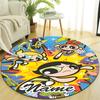 Personalized The Powerpuff Girls Round Chair Office Rug - Perfect for Mat, Office Chair & More - Ideal Gift for Birthdays and Holidays