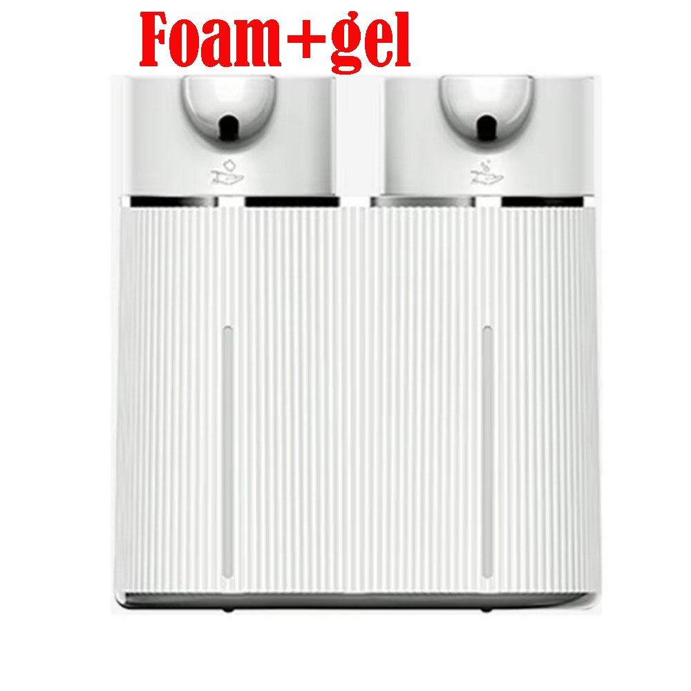 Infrared Sensor Double-Head Soap Dispenser Foam+Liquid Soap Dispenser  Commercial Use